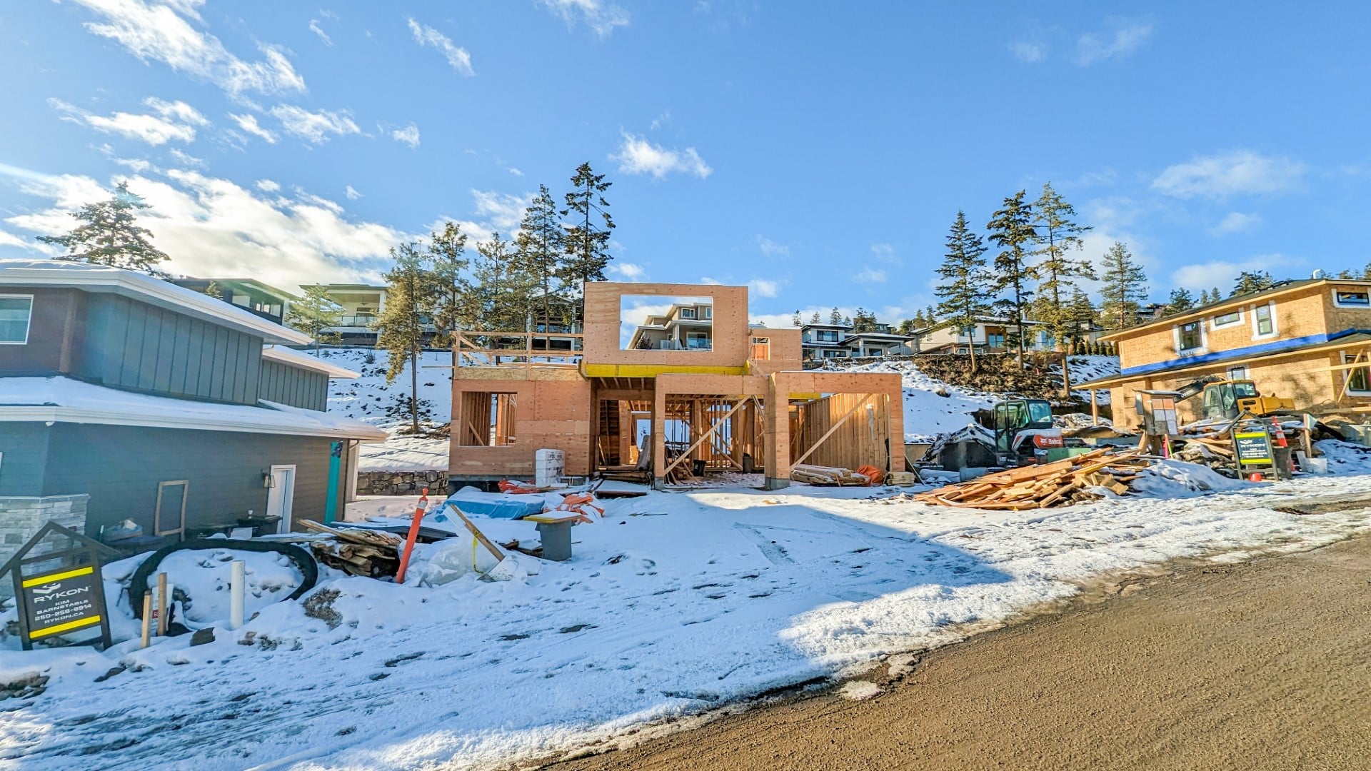 Echo Ridge Lot 61, Framing Next Floor • Rykon Construction