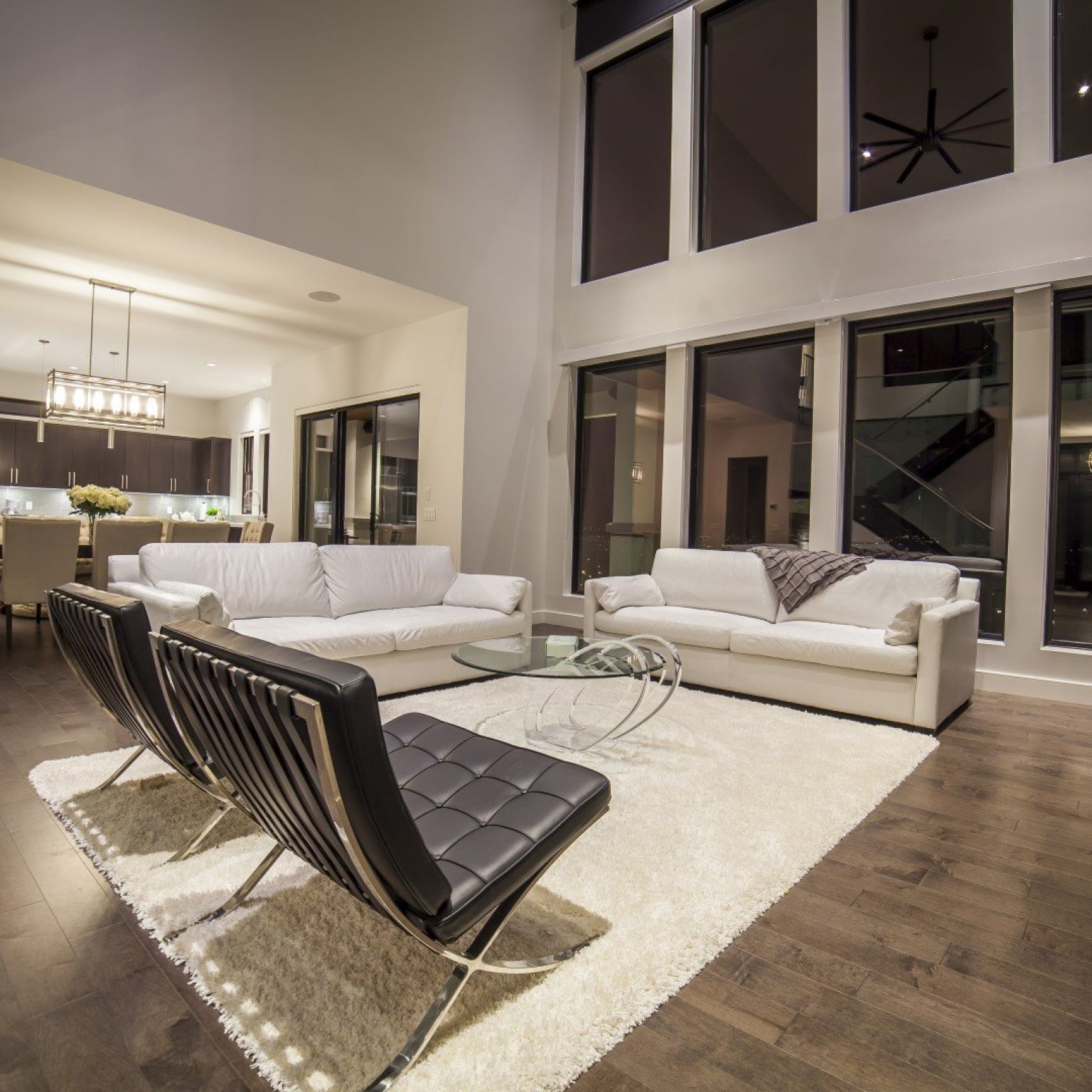 Modern Home Open Concept Living Room