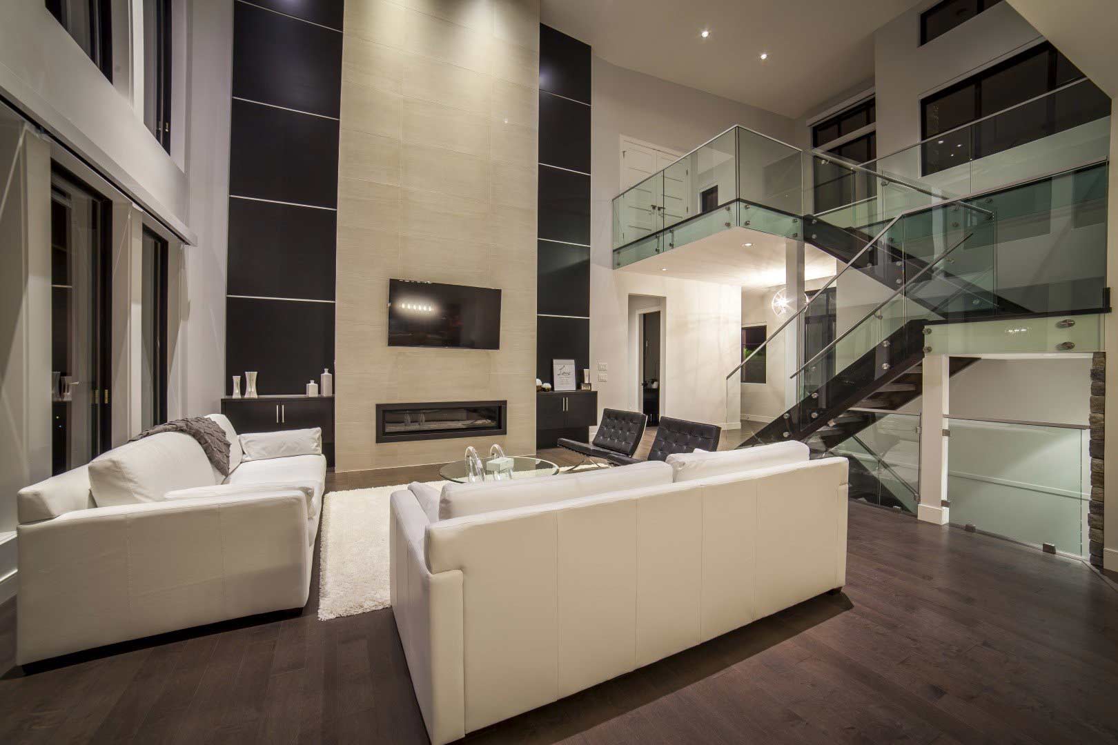 Modern Home Open Concept Living Room