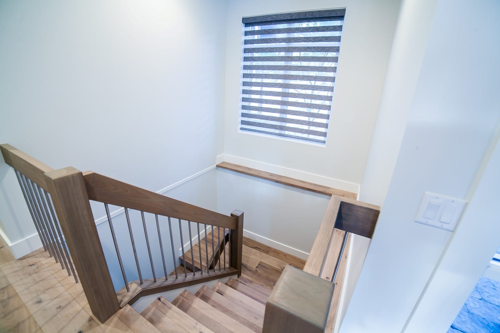 Hardwood stairwell McKinley Beach - Show Home - Custom Home (8)