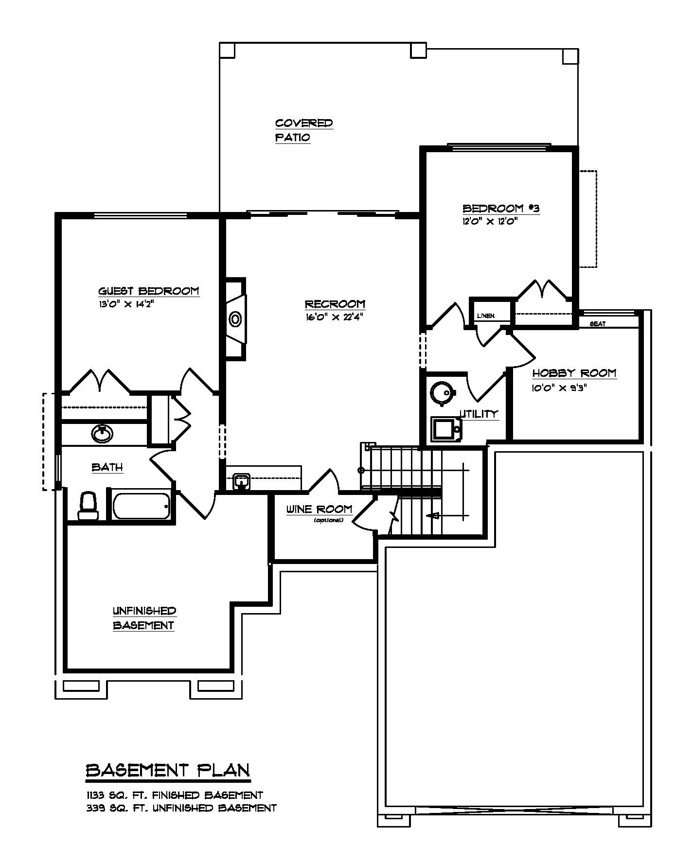 The Skyline Custom Home Floor Plan 2