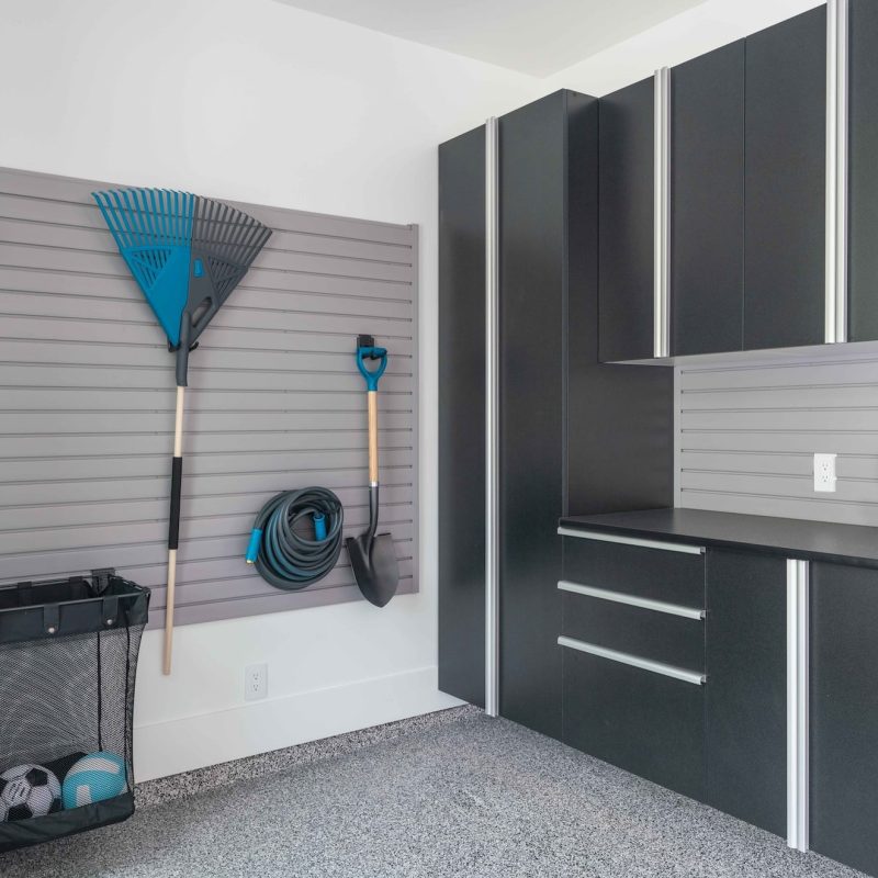 Functionality meets sleek design in this perfectly organized garage.